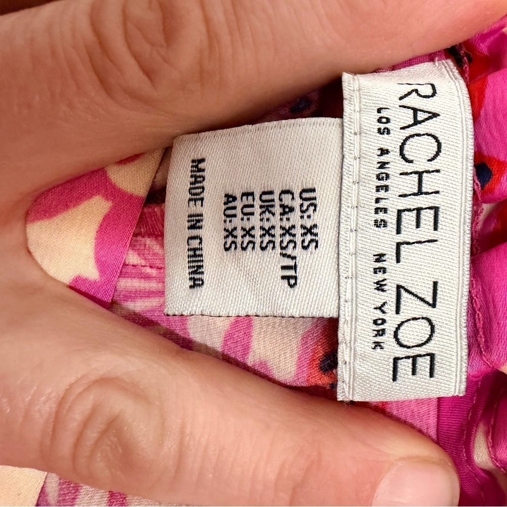Rachel Zoe XS fun print elastic waist pants - Picture 3 of 4